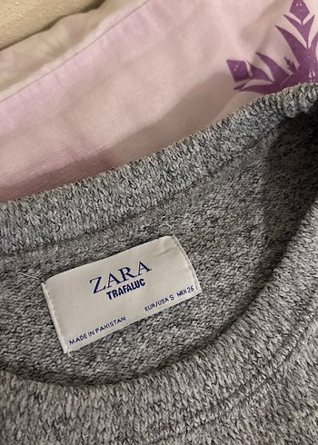 Gri Kadın Triko Uzun Kollu Kazak - Görsel 2