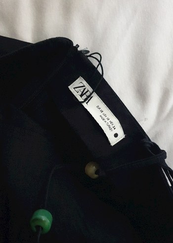 Zara Siyah Straplez Midi Drapeli Abiye Elbise