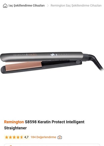 Remington Remington Gri Saç Düzleştirici