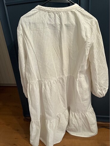 m Beden beyaz Renk Mango keten elbise oversize