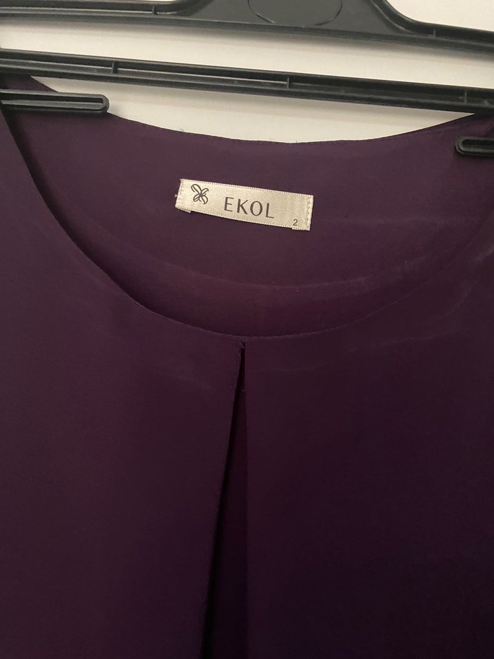 Drapeli Mor Hamile Tunik - Görsel 3