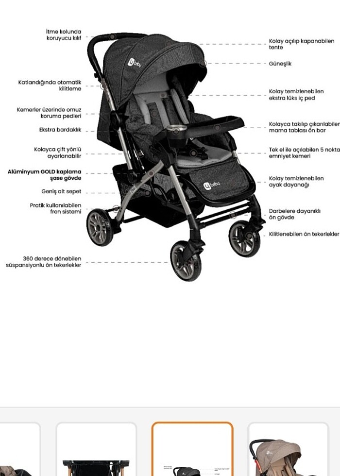 Bebek arabası kaliteli - Görsel 2