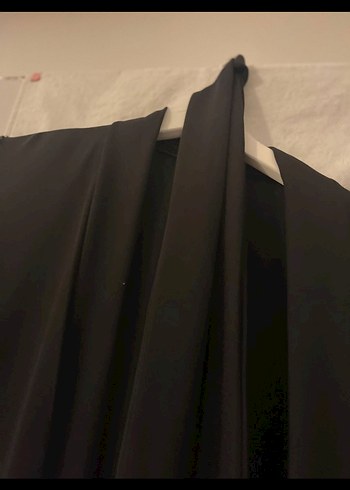 Siyah tüylü Uzun Kollu  Kadın abaya - Görsel 2