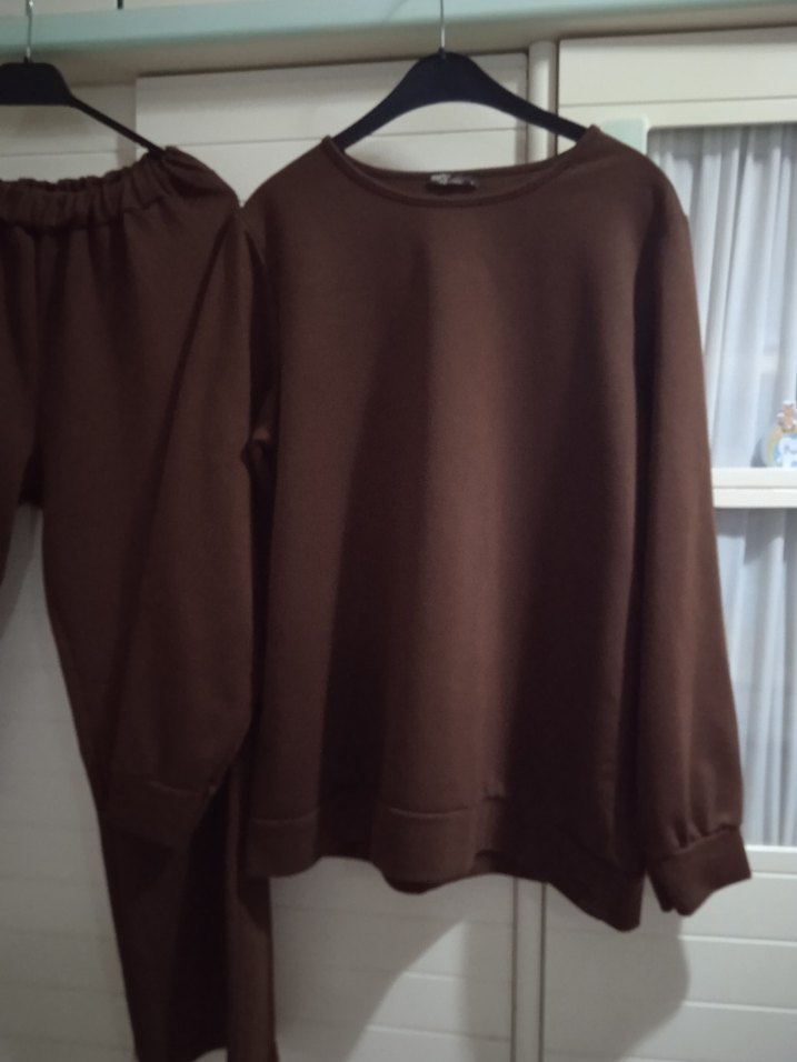 Kadın Kahverengi Rahat Takım - Görsel 2