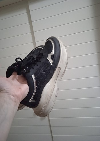 Siyah Platform Spor Ayakkabı - Görsel 4