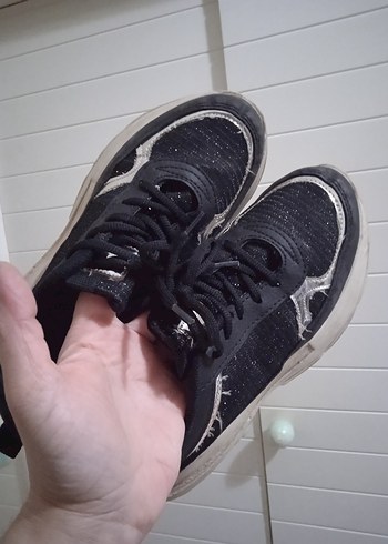 Siyah Platform Spor Ayakkabı - Görsel 3