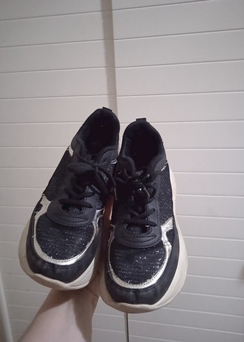 Siyah Platform Spor Ayakkabı - Görsel 5