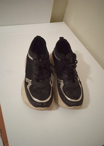 Siyah Platform Spor Ayakkabı - Görsel 7