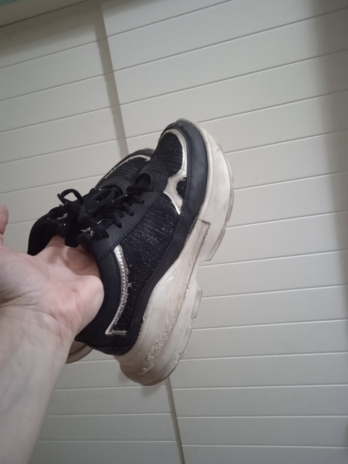 Siyah Platform Spor Ayakkabı - Görsel 4