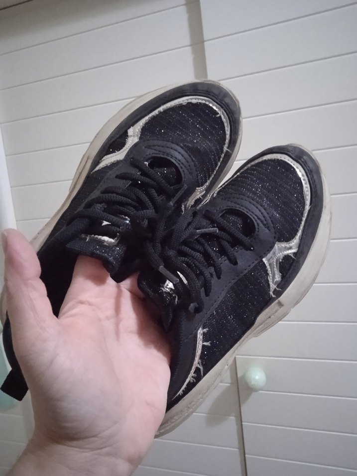 Siyah Platform Spor Ayakkabı - Görsel 3