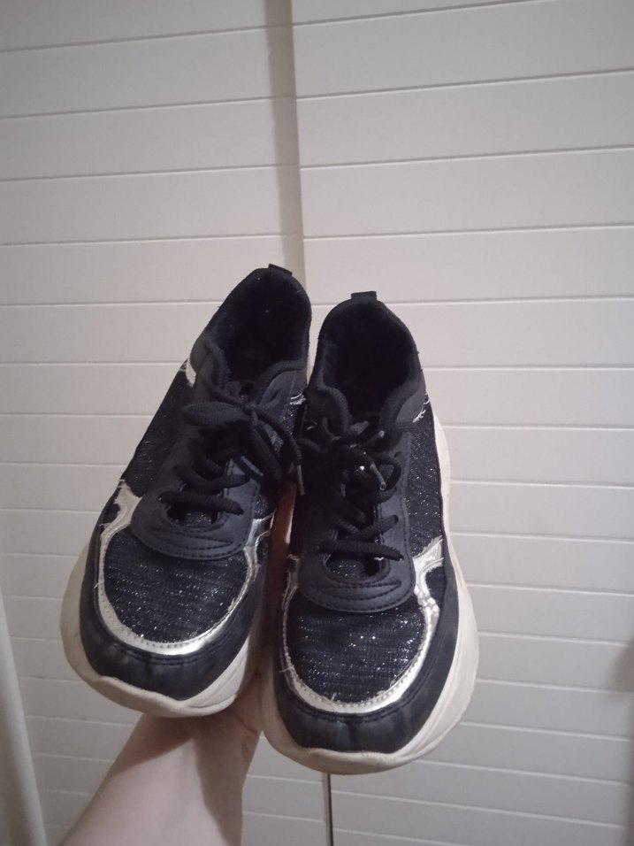 Siyah Platform Spor Ayakkabı - Görsel 5