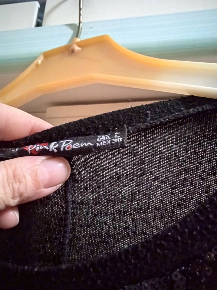 Püsküllü Siyah Uzun Kollu Kadın tunik - Görsel 5