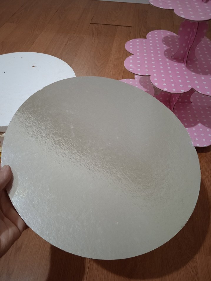 Pembe Puantiyeli Katlı Kek Standı - Görsel 2