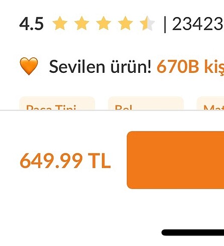 38 Beden mavi Renk Trendyolmilla mavi bel detaylı yüksek bel wide leg jean 38