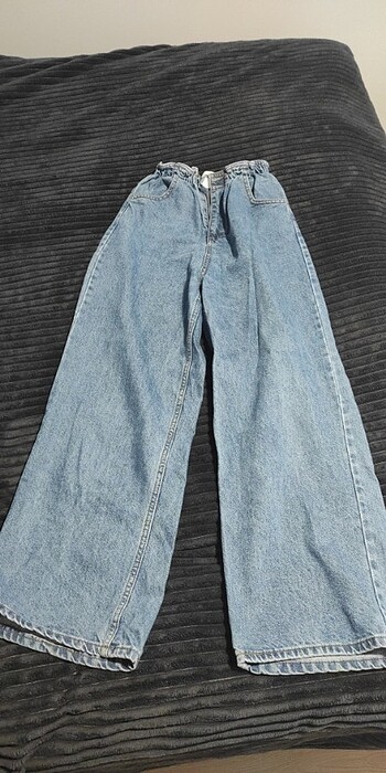 Beli Lastikli Bol Paça pantalon 