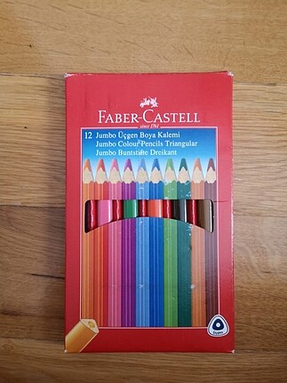 Faber castell 12 jumbo üçgen boya kalemi