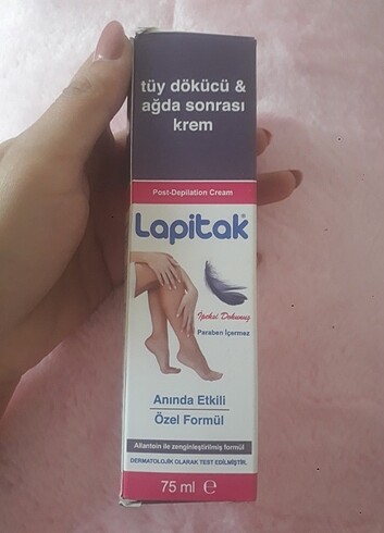 Tüy dökücü ve ağda sonrası krem