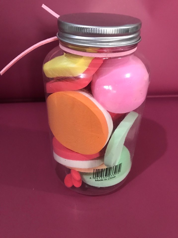 Renkli Makyaj Süngeri Seti Kavanozda - Görsel 2