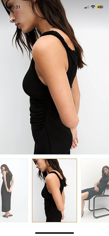Pull and Bear pull bear asimetrik elbise