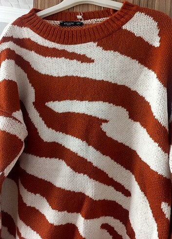 xxl Beden Zebra taba kazak