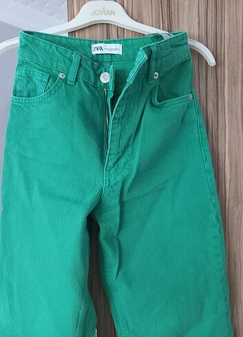 xs Beden yeşil Renk Zara pantolon