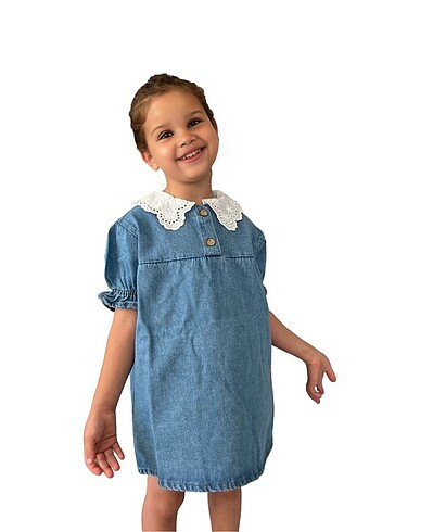 Zara Zara kız bebek çocuk kot elbise