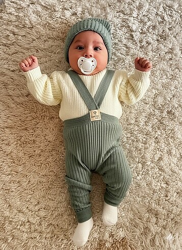 3 Ay Beden ten rengi Renk Kazak Slopet bere 3 lü set