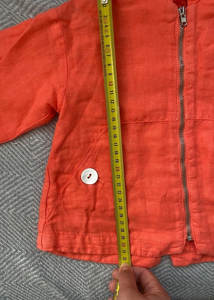 ZARA PAMUK KETEN CEKET - Görsel 4