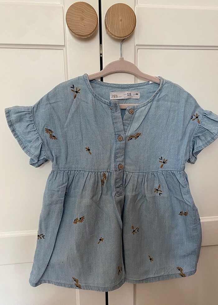 ZARA İNCE JEAN ELBİSE - Görsel 2