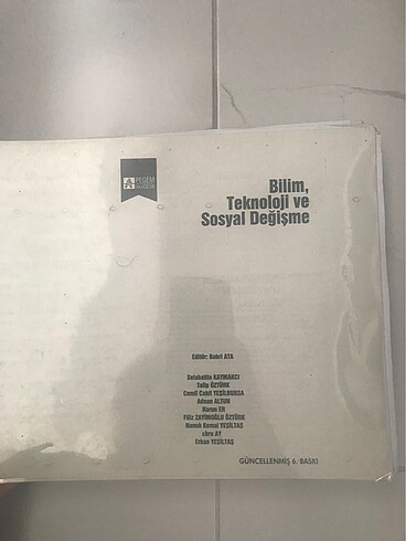 Bilim Teknoloji ve Sosyal Değişme