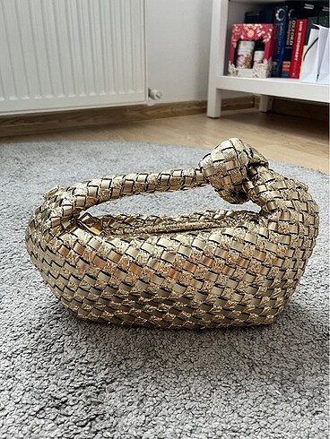  Beden altın Renk Bottega Veneta Mini Jodie Bag