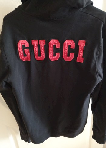 s Beden Siyah Kapüşonlu Gucci Ceket