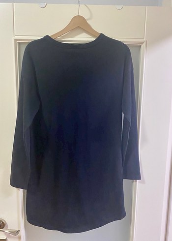 Pamuklu kalın triko kısa elbise - Görsel 2