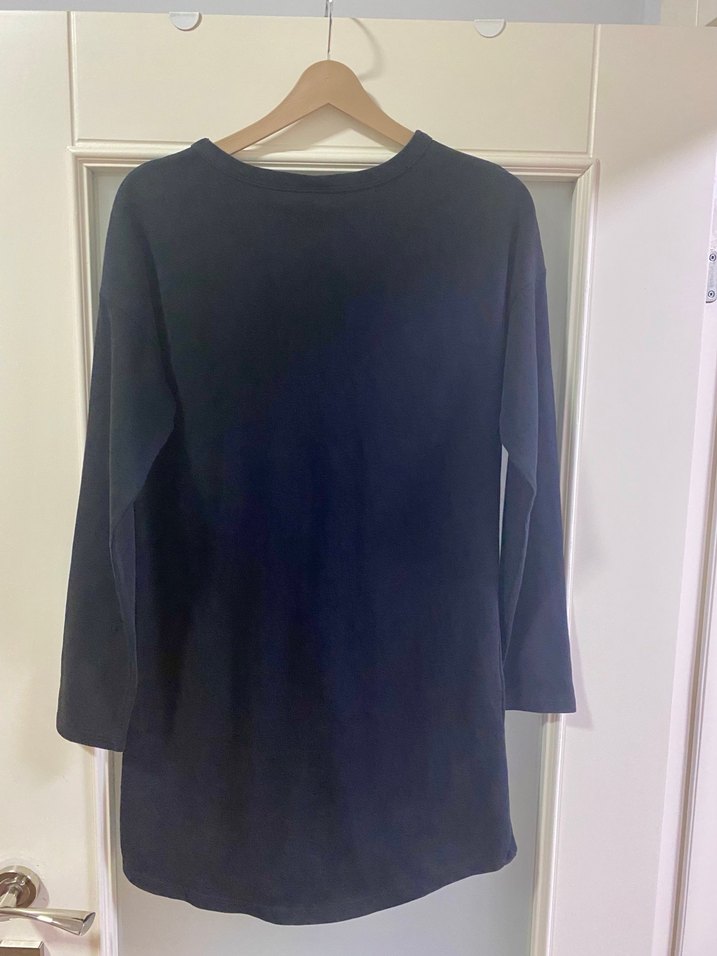 Pamuklu kalın triko kısa elbise - Görsel 2