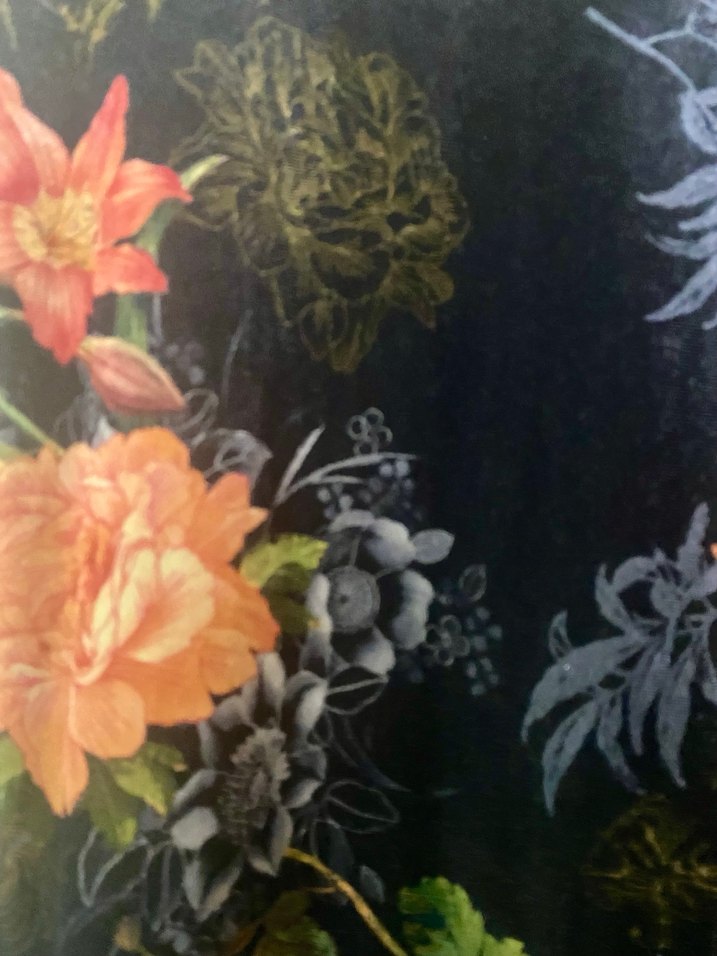 Stradivarius Çiçek Desenli kadife elbise - Görsel 3