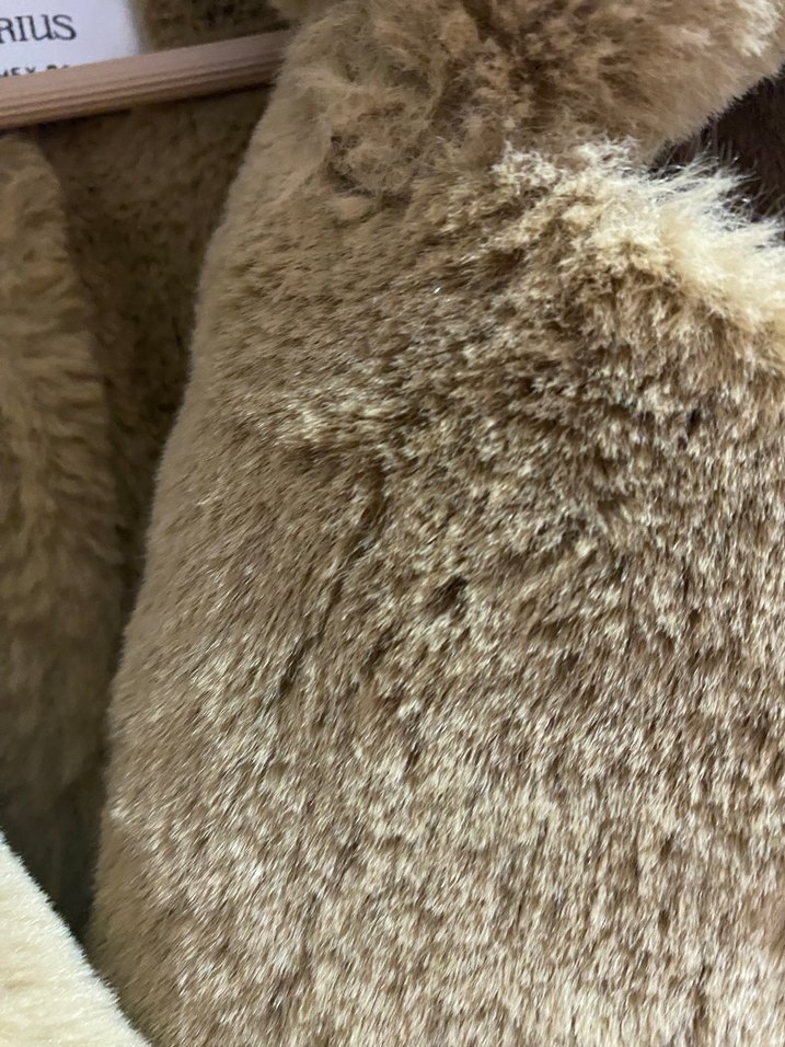 Stradivarius içi peluş dışı süet biker ceket - Görsel 5