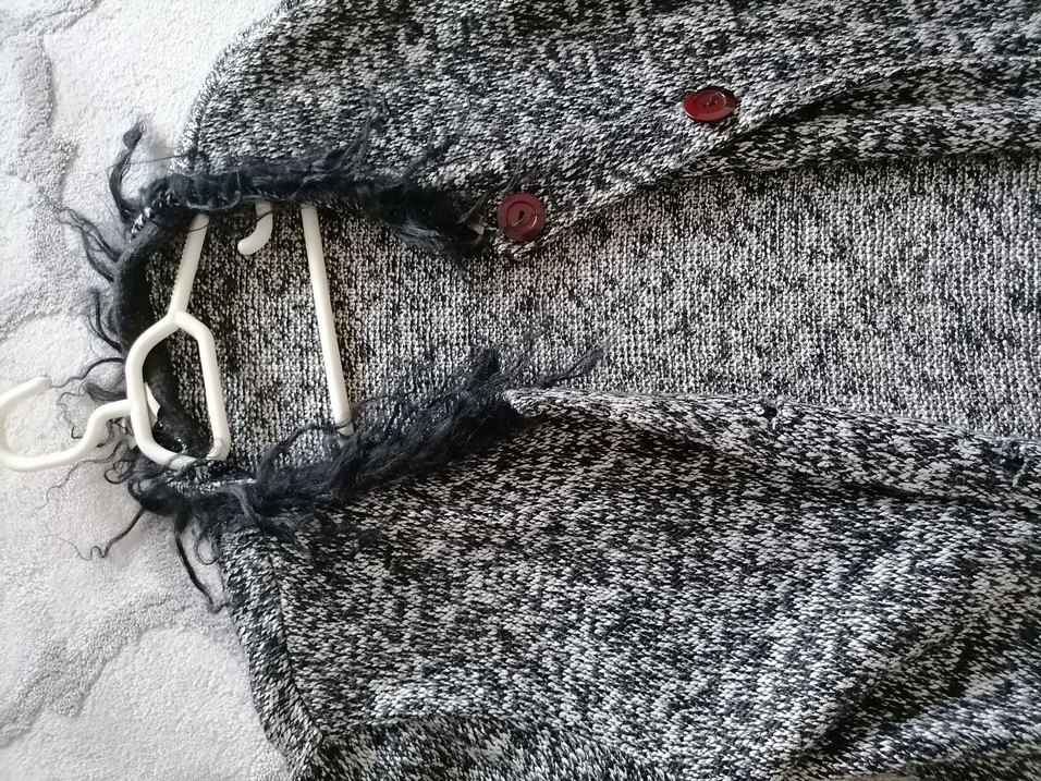 Kırçıllı Uzun Kollu Triko Kadın Hırka - Görsel 4