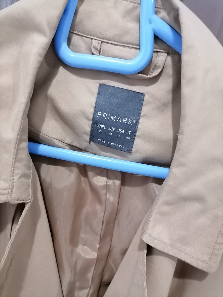 Kadın Bej Midi Trençkot Kemerli - Görsel 2