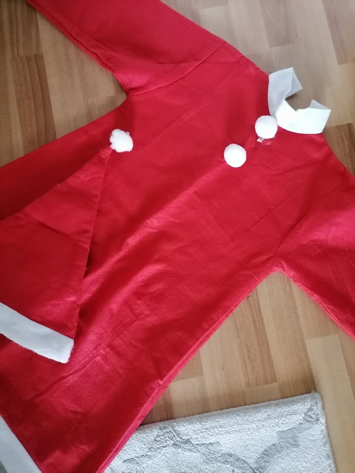 Kırmızı Çocuk Kostümü, Uzun Kollu - Görsel 2