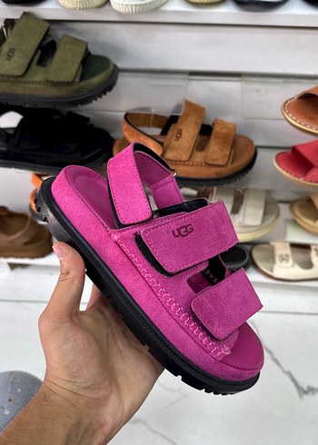 Ugg Ugg Pembe Platform Topuklu Kadın Sandalet