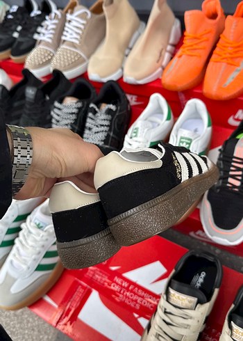 Siyah Kadın Spor Ayakkabı Velcro Detaylı - Görsel 4