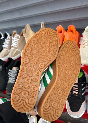 Adidas Gazelle Beyaz Yeşil Platform Spor Ayakkabı - Görsel 5