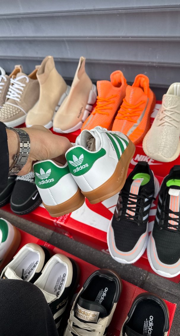 Adidas Gazelle Beyaz Yeşil Platform Spor Ayakkabı - Görsel 4