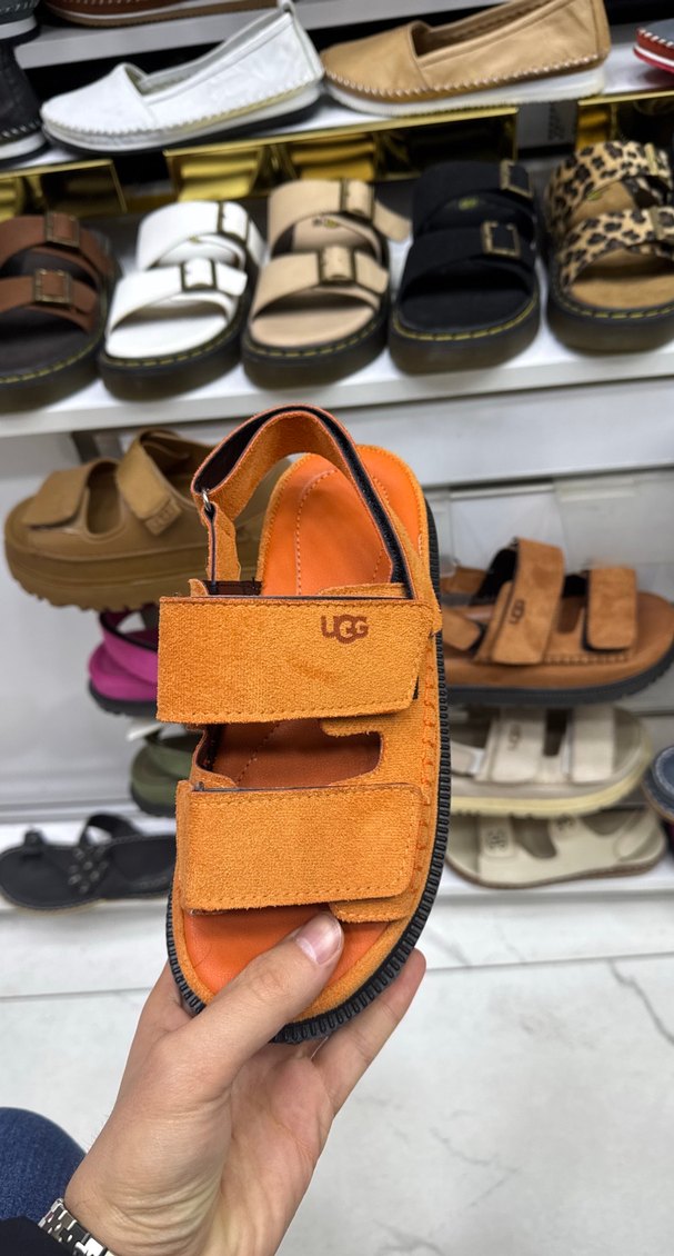 Kadın Süet Kahverengi Dolgu Topuklu Sandalet - Görsel 2