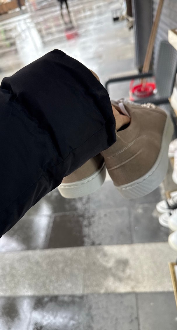 Bej Süet Erkek Spor Ayakkabı - Görsel 4