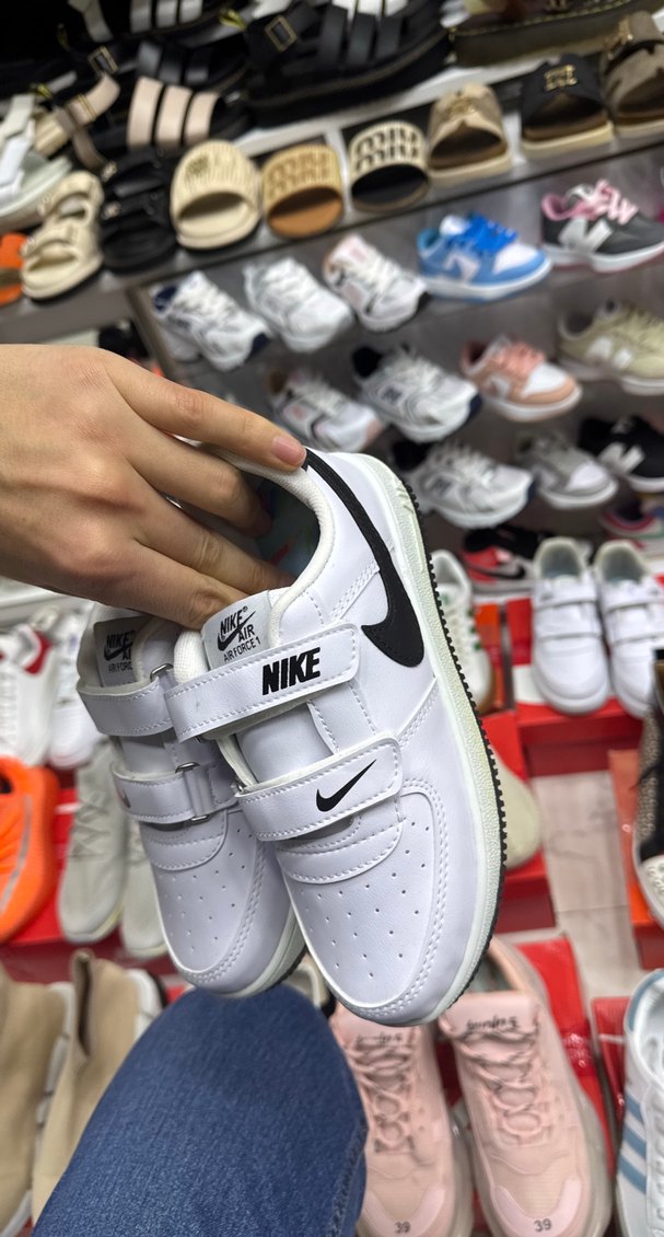 Beyaz Siyah Erkek Çocuk Spor Ayakkabı - Görsel 3