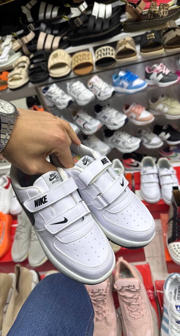 Beyaz Siyah Erkek Çocuk Spor Ayakkabı - Görsel 2