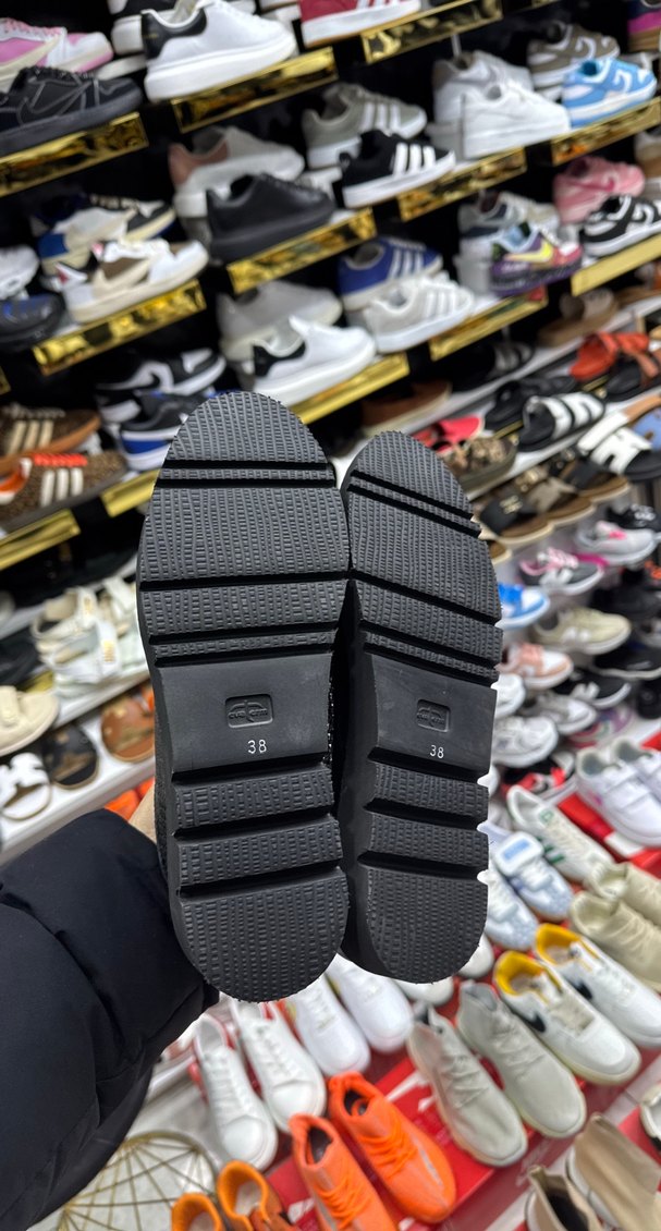 Yüksek Topuklu Gri Yılan Desenli Kadın Spor Ayakkabı - Görsel 5