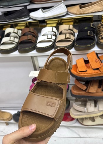 Kahverengi Platform Topuklu Kadın Sandalet - Görsel 2