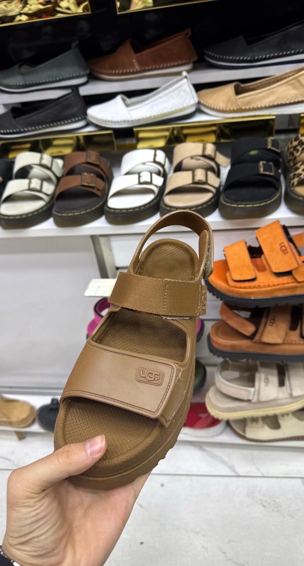 Kahverengi Platform Topuklu Kadın Sandalet - Görsel 2